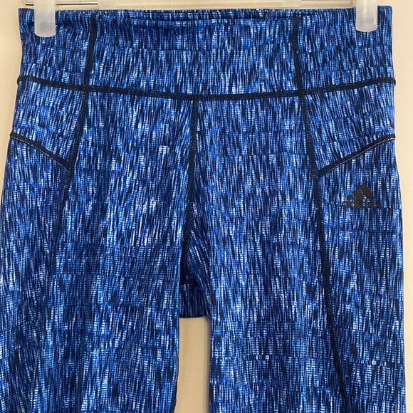 Adidas - blue/black climalite high rise leggings - Picture 3 of 8